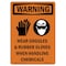 Signmission OSHA WARNING Sign, Wear Goggles And Rubber, 10in X 7in Rigid Plastic, 7" W, 10" H, Portrait OS-WS-P-710-V-13726 - alternate 1